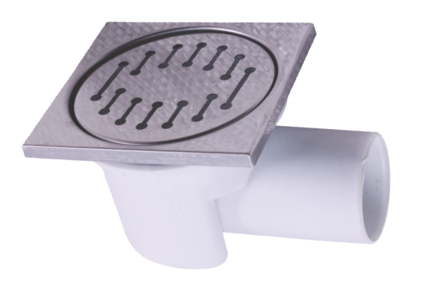 AIQ TOOLS II Sifon din metal pentru pardoseala cu iesire laterala (15/15X50MM)
